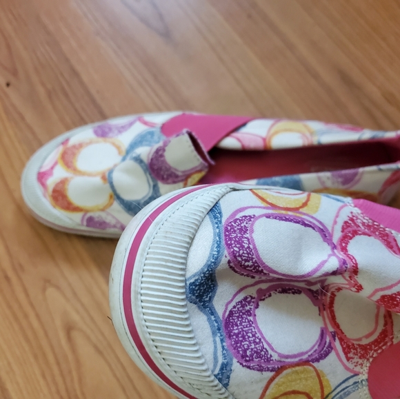 **SOLD**Authentic Coach Multi-Color Tennis Shoes - Picture 3 of 6